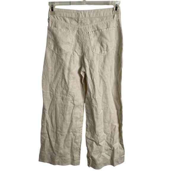 L’Agence Womens Danica Wide Leg Pant 25 Cream Light Lagom Minimalist High Rise - Picture 2 of 4